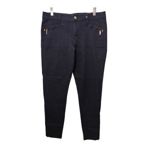 WHBM Saint Honore Collection Skinny Leg Zipper Accents Jeans Sz 12 LONG